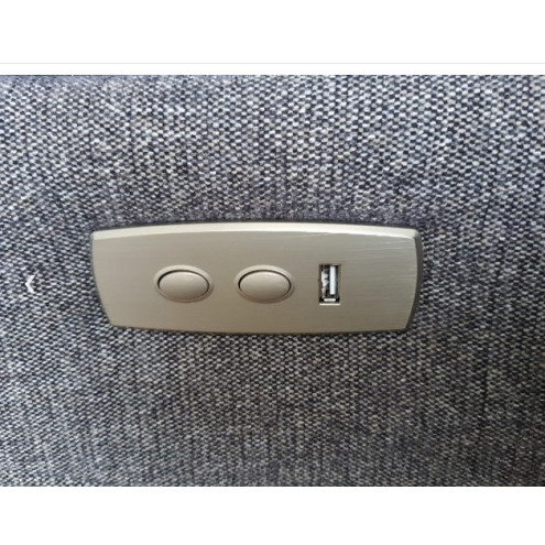 COMMANDE Interrupteur  2 BOUTONS avec USB KDH135 ref.3216