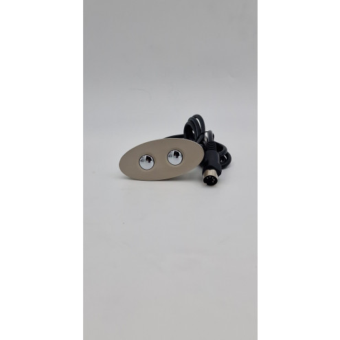 Interrupteur 2 boutons prise droite 5 broches ref3300 Interrupteur 2 boutons prise droite 5 broches ref3300