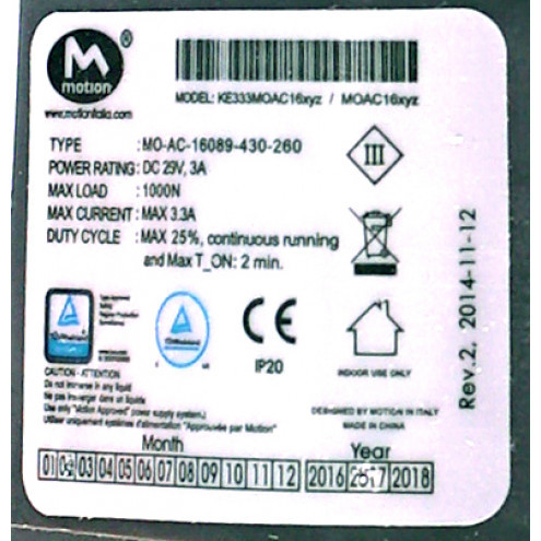 Moteur pour Canapé ou Relax Electrique Motion MO AC 4039 117 68