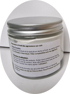 Pâte Recolorante Pour Cuir Blanc - 50 Ml - Pour Canapés, Sacs, Sièges Auto - Facile à Appliquer, Durable - 7