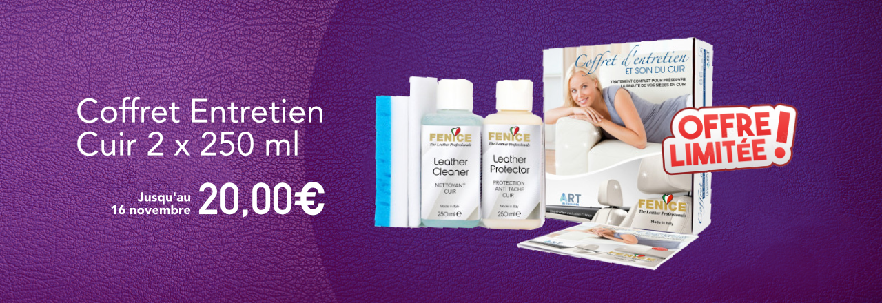 Coffret Nettoyage Cuir 2x 250ml