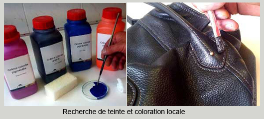 recherche teinte et retouche locale sac